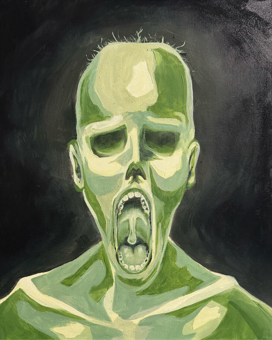 Slack Jaw, 24" x 18", Oil on Canvas, 2025