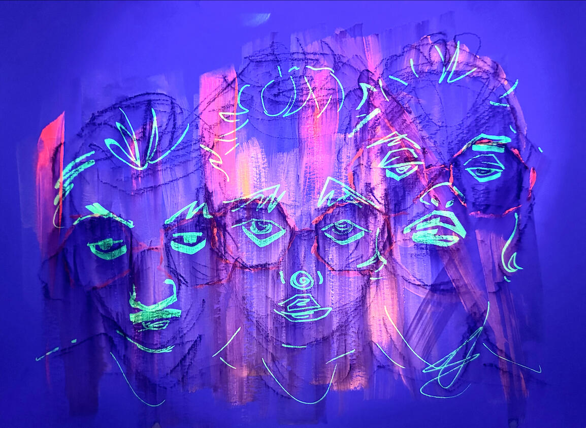 Persona, 11" x 8", Multimedia on Paper, 2025